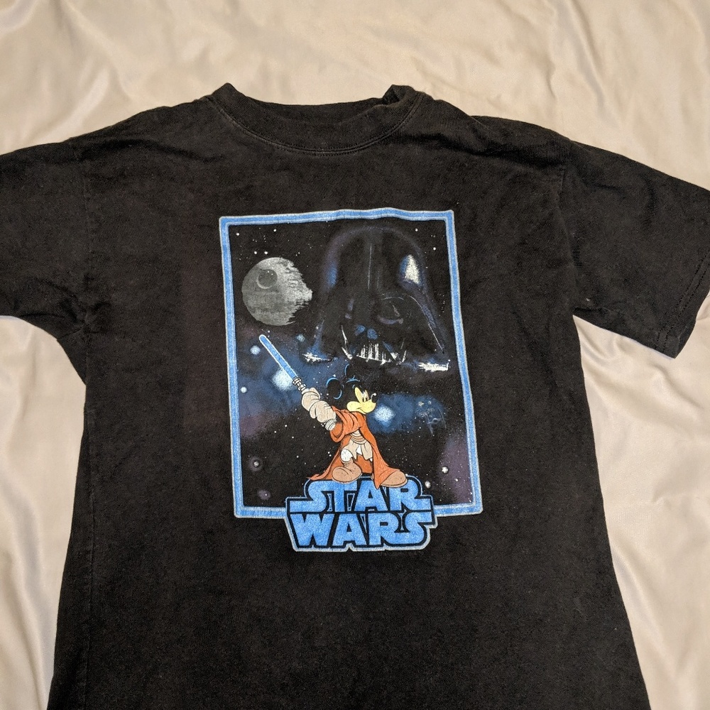 RARE Mickey And Star Wars Graphic Shirt